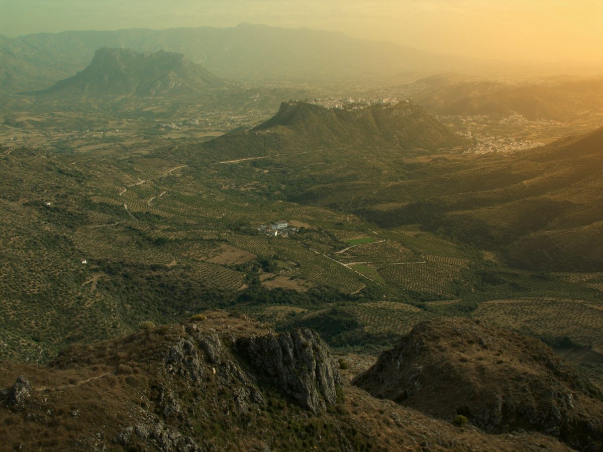 Sfeerbeeld: vallei in de Sierra de las Nieves